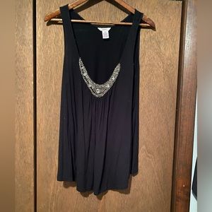 Black tank top